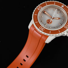 维瑞亚橡胶表带适用于BlancpainXSwatch联名42.3mm