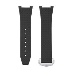 维瑞亚橡胶表带适用于OMEGA星座系列41mm折叠扣款