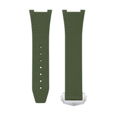 维瑞亚橡胶表带适用于OMEGA星座系列41mm折叠扣款