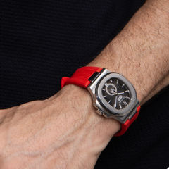 维瑞亚橡胶表带适用于百达翡丽鹦鹉螺 5726 钢带款 含外置头粒