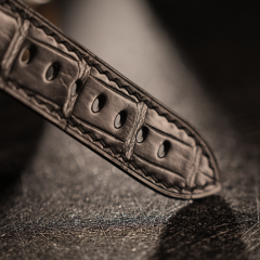 美洲密西西比鳄鱼皮表带适用于沛纳海40/42/44/47