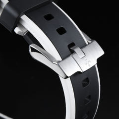 维瑞亚双色橡胶表带适用于新海马潜水300m 42mm（日历窗在6点位）