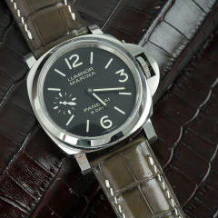 美洲密西西比鳄鱼皮表带适用于沛纳海40/42/44/47