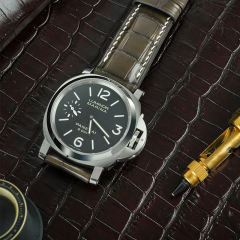 美洲密西西比鳄鱼皮表带适用于沛纳海40/42/44/47