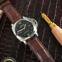 美洲密西西比鳄鱼皮表带适用于沛纳海40/42/44/47