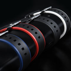 维瑞亚双色橡胶表带适用于新海马潜水300m 42mm（日历窗在6点位）