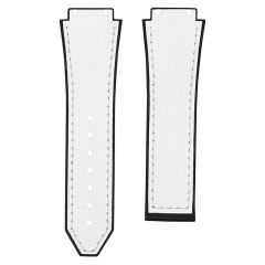 网格纹橡胶表带适用于宇舶经典融合计时码表系列44mm 525