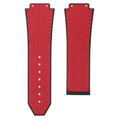 细条纹橡胶表带适用于宇舶经典融合计时码表系列44mm表径525