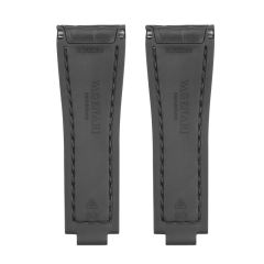 维瑞亚仿真鳄鱼皮面橡胶表带适用于劳力士迪通拿126500含904钢头粒