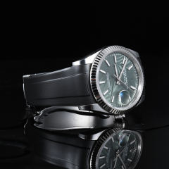 维瑞亚橡胶表带适用于劳力士日志36mm126234 126233五珠链带折叠扣