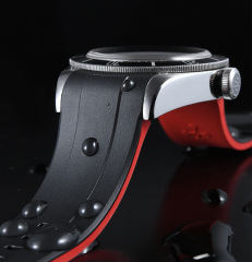 【升级版】VAGENARI维瑞亚双色橡胶表带适用于帝舵碧湾41mm针扣款