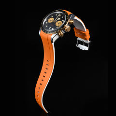 【升级版】VAGENARI维瑞亚双色橡胶表带适用于帝舵碧湾41mm针扣款