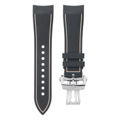 维瑞亚橡胶表带适用于宝珀五十寻5200 43mm专用款