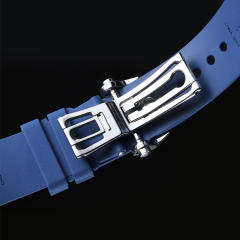 维瑞亚橡胶表带适用于宝珀五十寻5200 43mm专用款