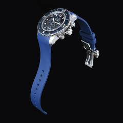 维瑞亚橡胶表带适用于宝珀五十寻5066 43mm专用款