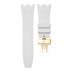 Vagenari维瑞亚橡胶表带适用于爱彼皇家橡树37mm15450 黄金表表款