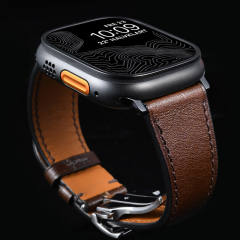 小牛皮真皮表带适用于Apple Watch 44/45/49mm Apple Watch Ultra2