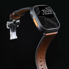 小牛皮真皮表带适用于Apple Watch 44/45/49mm Apple Watch Ultra2