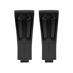 维瑞亚橡胶表带适用于新水鬼41 126618含外置22K包金头粒