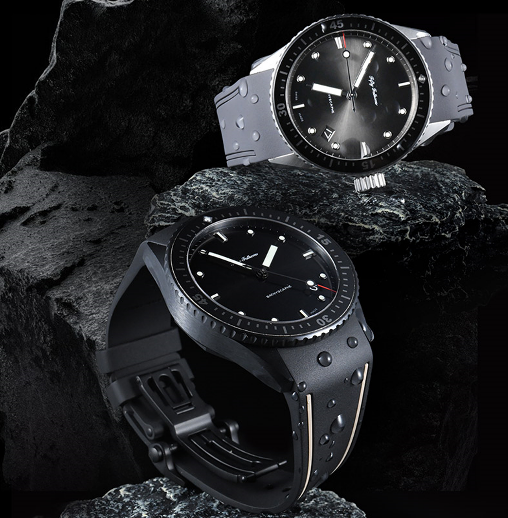 维瑞亚橡胶表带适用于宝珀五十寻5000 43mm专用款