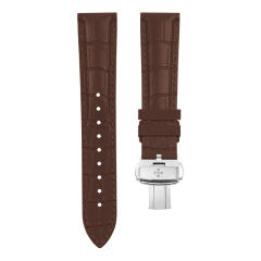 维瑞亚VAGENARI橡胶表带 仿真鳄鱼皮纹 平头通用19~23mm