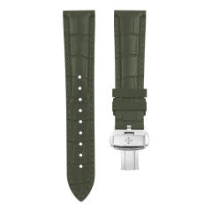 维瑞亚VAGENARI橡胶表带 仿真鳄鱼皮纹 平头通用19~23mm