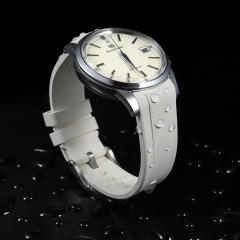 维瑞亚橡胶表带适用于GrandSeiko冠蓝狮gs经典奶油面SBGR261G