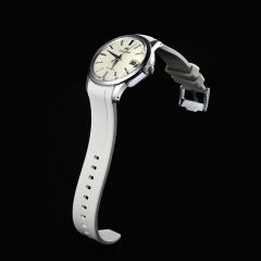 维瑞亚橡胶表带适用于GrandSeiko冠蓝狮gs经典奶油面SBGR261G