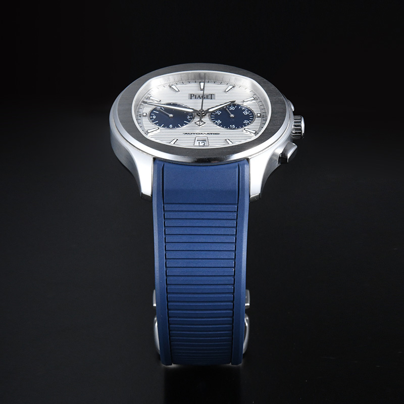 维瑞亚橡胶表带适用于伯爵POLO 42MM 计时款