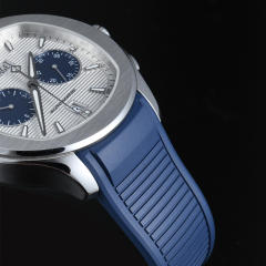 维瑞亚橡胶表带适用于伯爵POLO 42MM 计时款