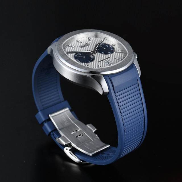 维瑞亚橡胶表带适用于伯爵POLO 42MM 计时款