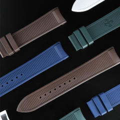 维瑞亚橡胶表带适用于伯爵POLO 42MM 计时款