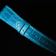 维瑞亚美洲鳄鱼皮表带适用于百达翡丽6006