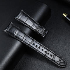 维瑞亚美洲鳄鱼皮表带适用于百达翡丽6006