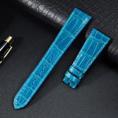 维瑞亚美洲鳄鱼皮表带适用于百达翡丽6006
