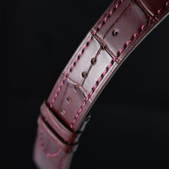 维瑞亚美洲鳄鱼皮表带适用于百达翡丽5539