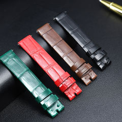 维瑞亚美洲鳄鱼皮表带适用于伯爵时来运转系列34mm