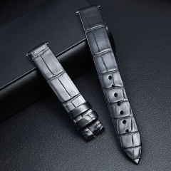 维瑞亚美洲鳄鱼皮表带适用于伯爵时来运转系列34mm