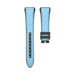 维瑞亚美洲鳄鱼皮表带适用于法穆兰V32女款