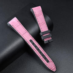 维瑞亚美洲鳄鱼皮表带适用于法穆兰V32女款