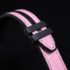 维瑞亚美洲鳄鱼皮表带适用于法穆兰V32女款