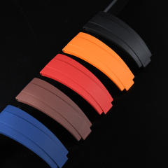 【904钢头粒+无减震胶带】维瑞亚Vagenari橡胶表带适用于劳力士纵航者42mm ref.326934.336934