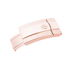 【18K全玫瑰金头粒+无减震胶带】维瑞亚Vagenari橡胶表带适用于劳力士纵航者42mm含外置头粒ref.336935