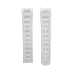 维瑞亚橡胶表带适用于OMEGA老海马150米8500机芯三点钟日历