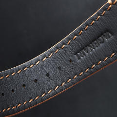 维瑞亚小牛皮皮表带一键快拆适用于卡地亚山度士表径35.1mm