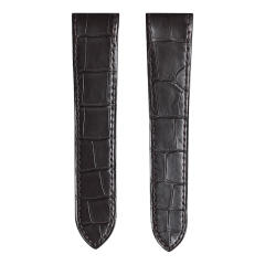 维瑞亚美洲鳄鱼皮表带适用于卡地亚山度士表径41.3mm