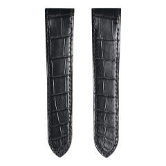 维瑞亚美洲鳄鱼皮表带适用于卡地亚山度士表径41.3mm