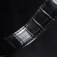 维瑞亚美洲鳄鱼皮表带适用于卡地亚山度士表径41.3mm