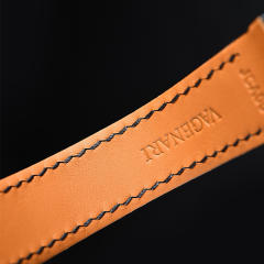 维瑞亚美洲鳄鱼皮表带一键快拆适用于卡地亚山度士表径35.6mm