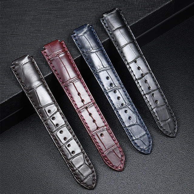 维瑞亚VAGENARI 美洲鳄鱼皮表带 适用于卡地亚蓝气球42mm